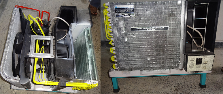 CUT SECTION MODEL OF WINDOW AIR CONDITIONER